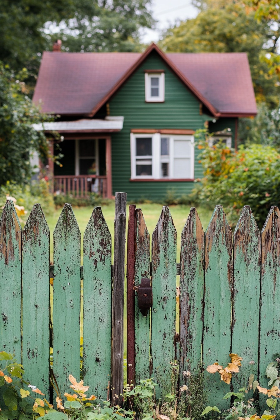 green brown color fence 2