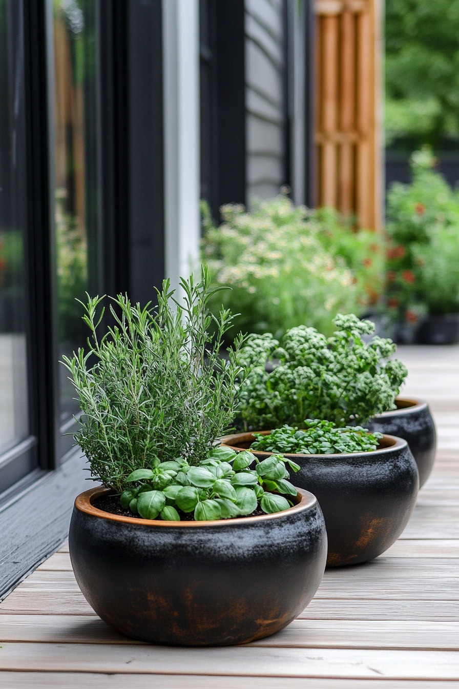 outdoor patio potted garden 3