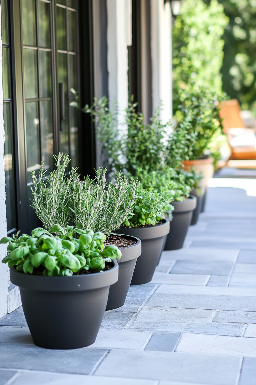 outdoor patio potted garden 4