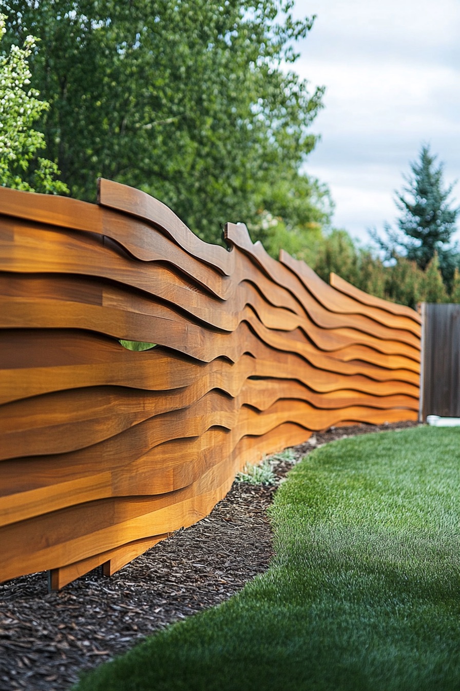 wooden fence zigzag 2