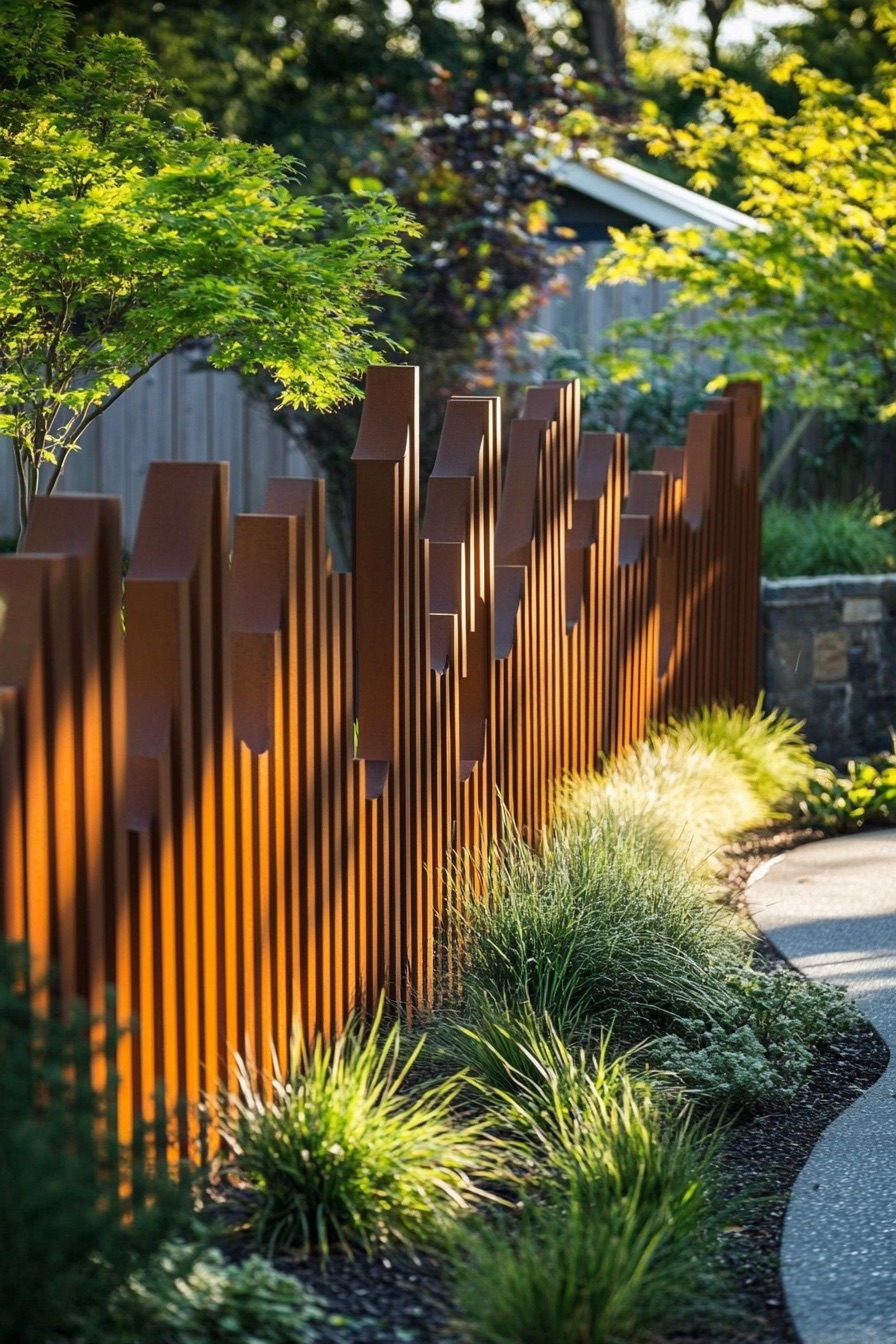 wooden fence zigzag 4