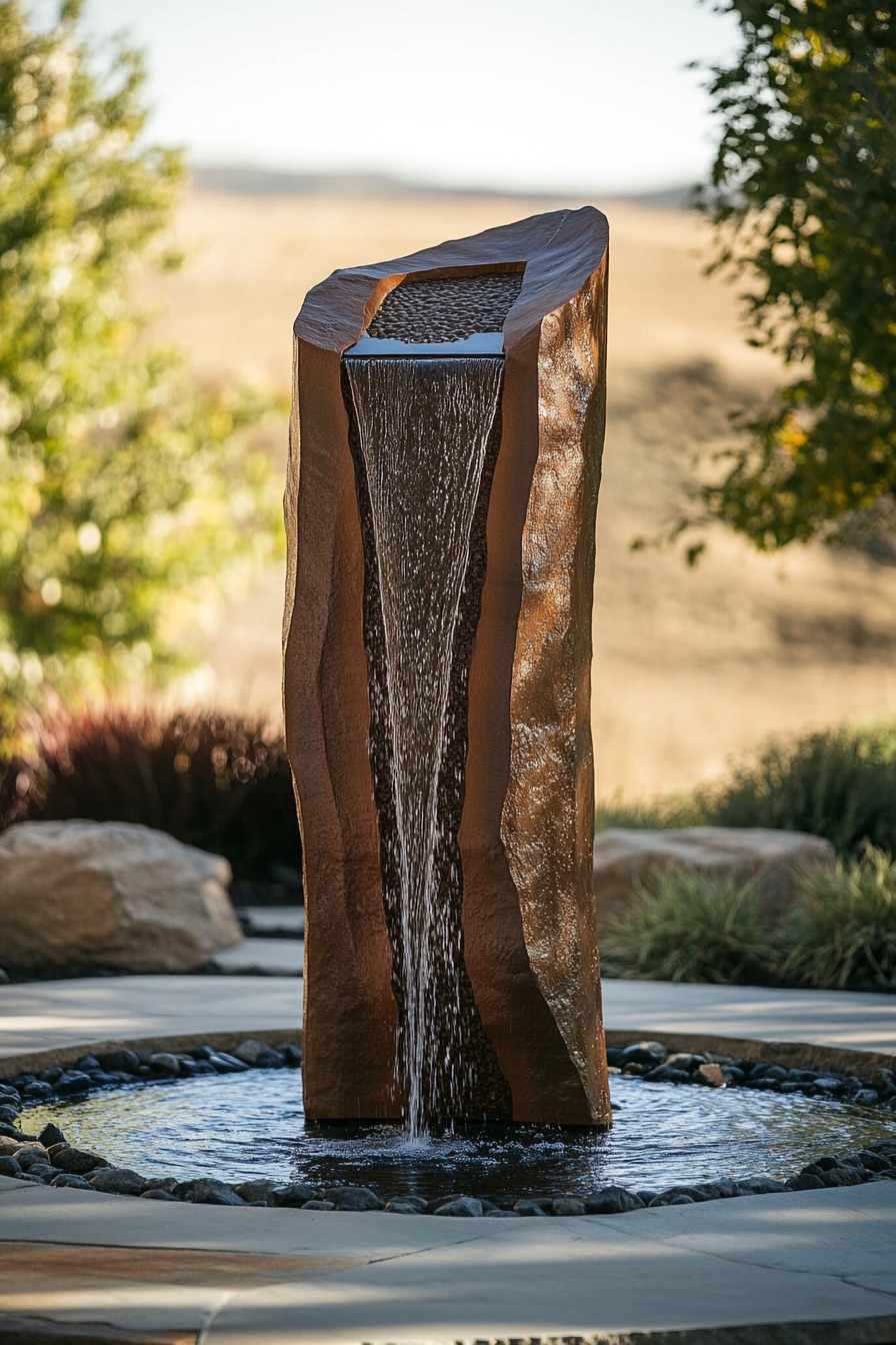 outdoor patio fountain feature 1