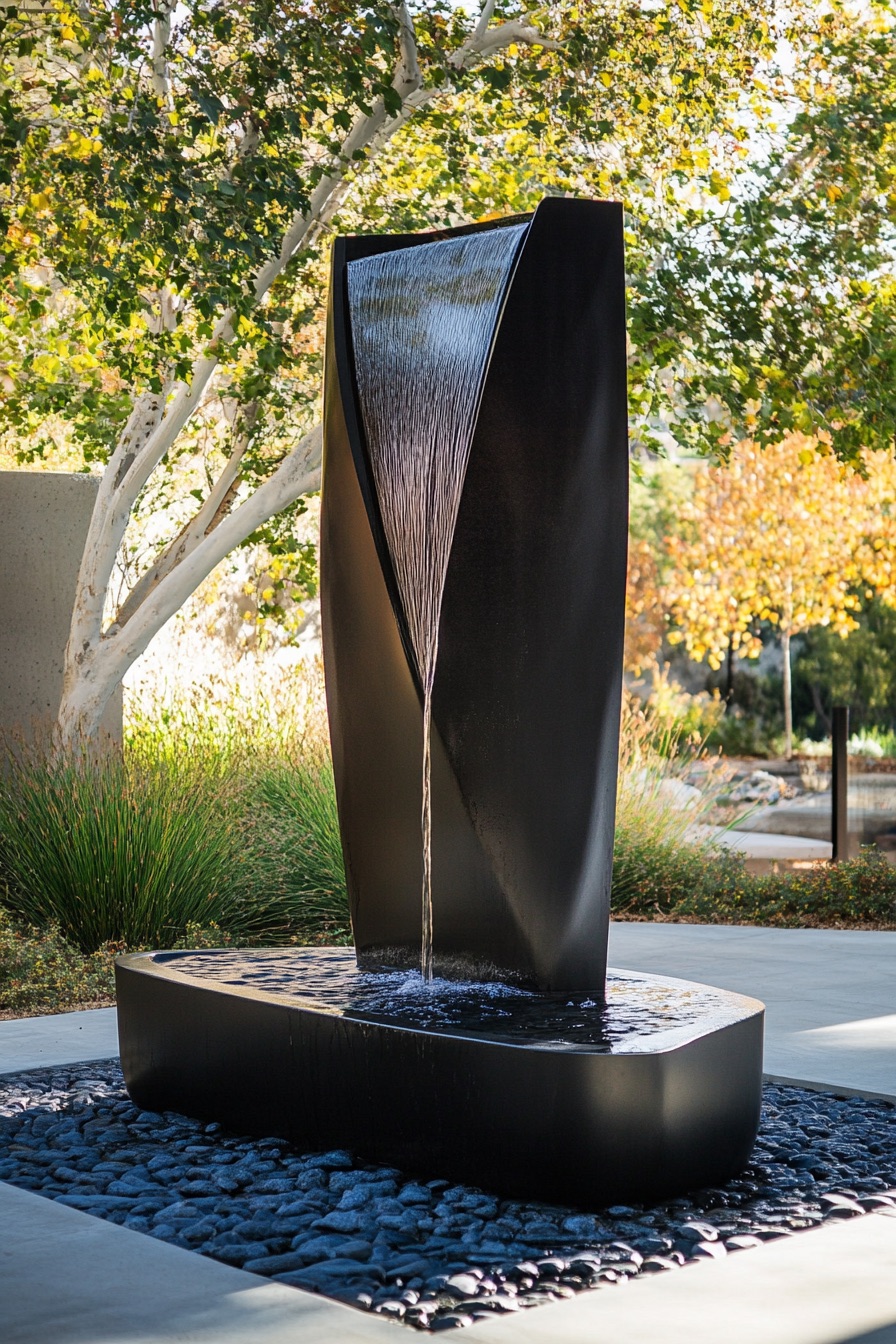 outdoor patio fountain feature 3