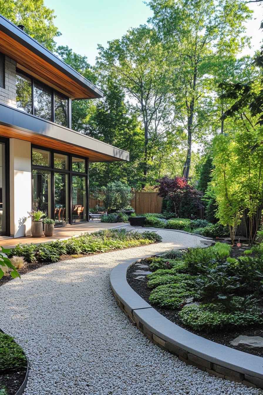 gravel garden curved path 2