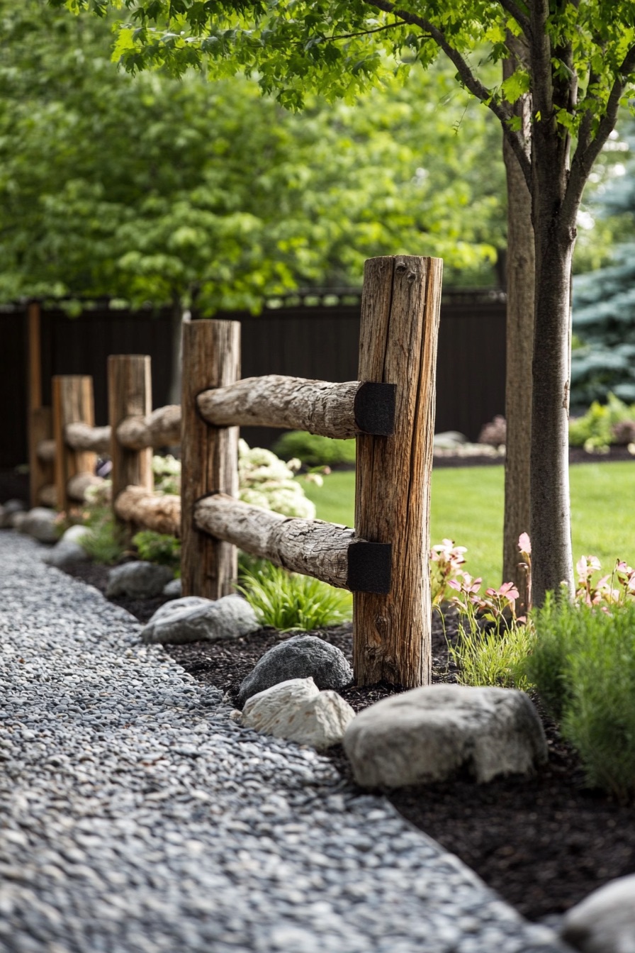 wooden fence rustic 3