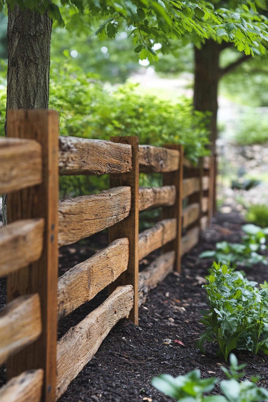 wooden fence rustic 4