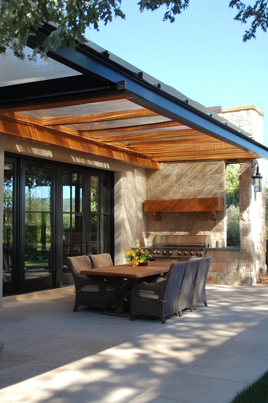 roof extension patio cover