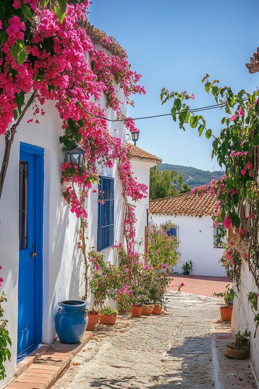 mediterranean lanscaping with bougainvilleas 3