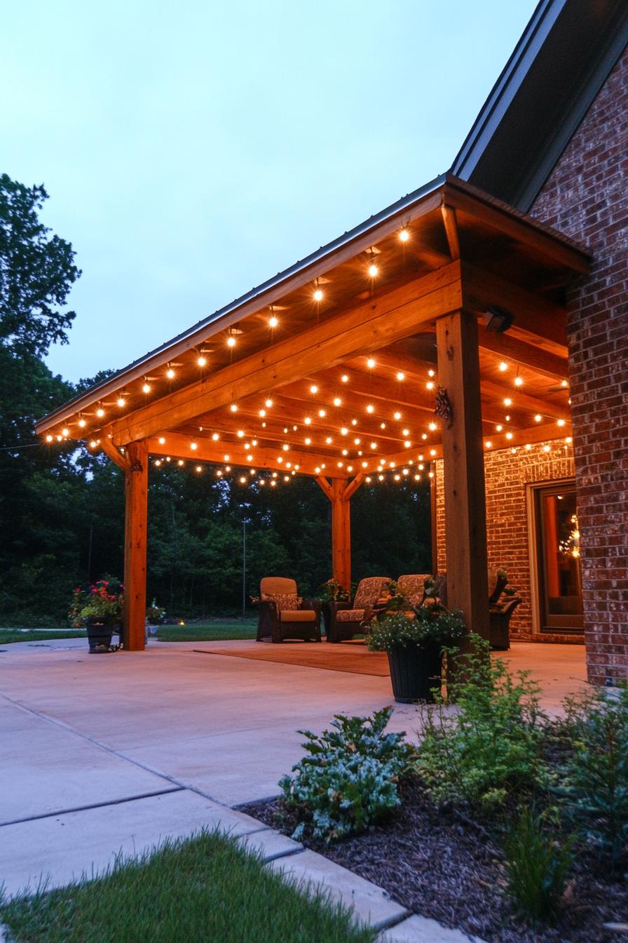 patio cover with string lights 2