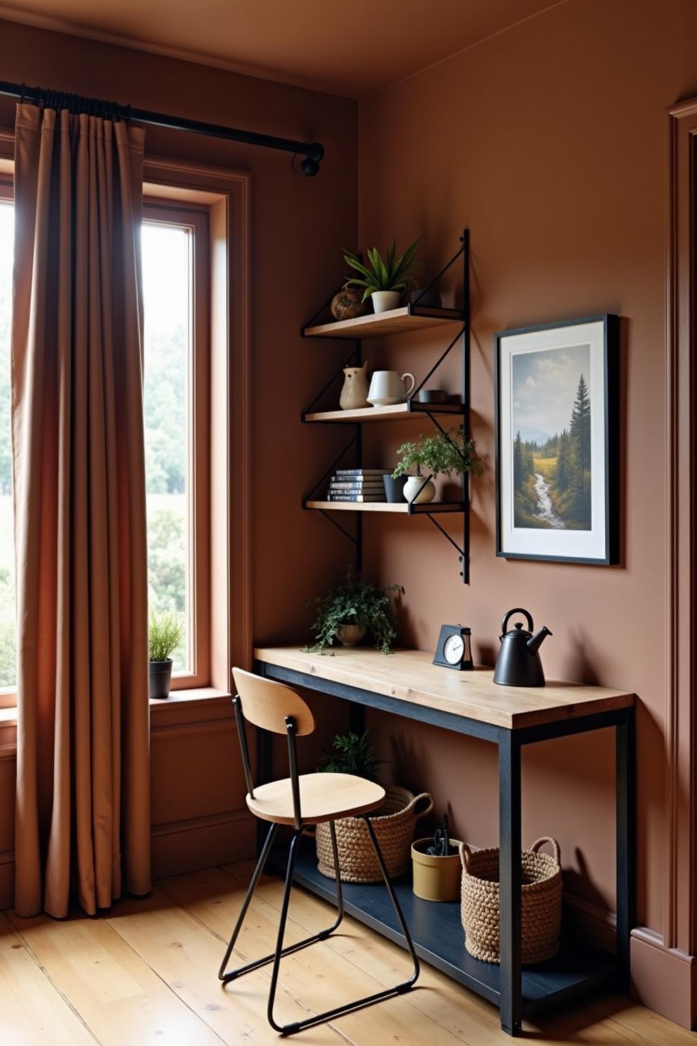 Corner coffee nook with decor