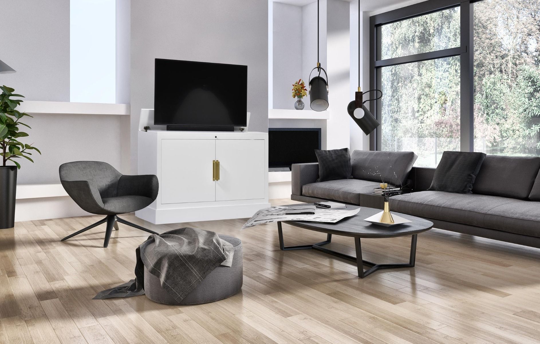 Transform Your Living Room with TV Lift Cabinets: The Perfect Blend of Style and Functionality