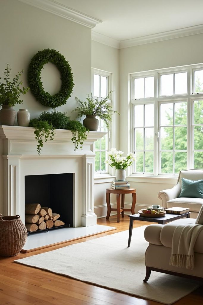 34 Fresh Spring Mantel Decorating Ideas to Brighten Your Home