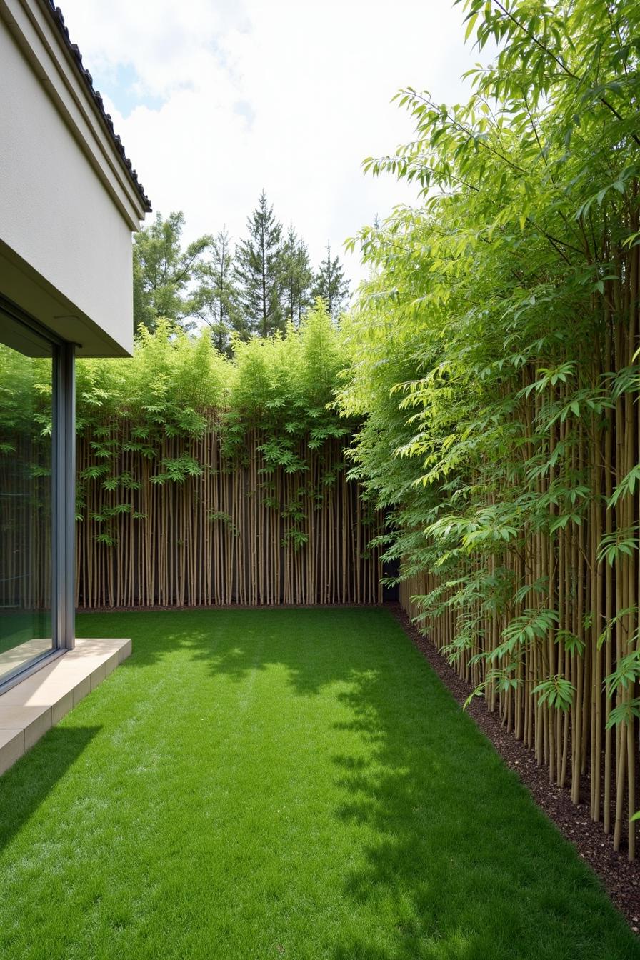 Bamboo-lined garden sanctuary