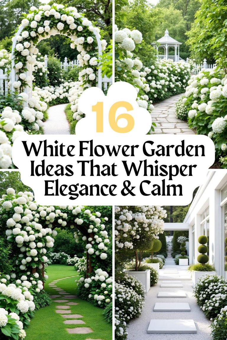 16 White Flower Garden Ideas That Whisper Elegance and Calm
