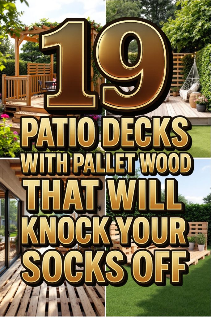 19 pallet patio decks