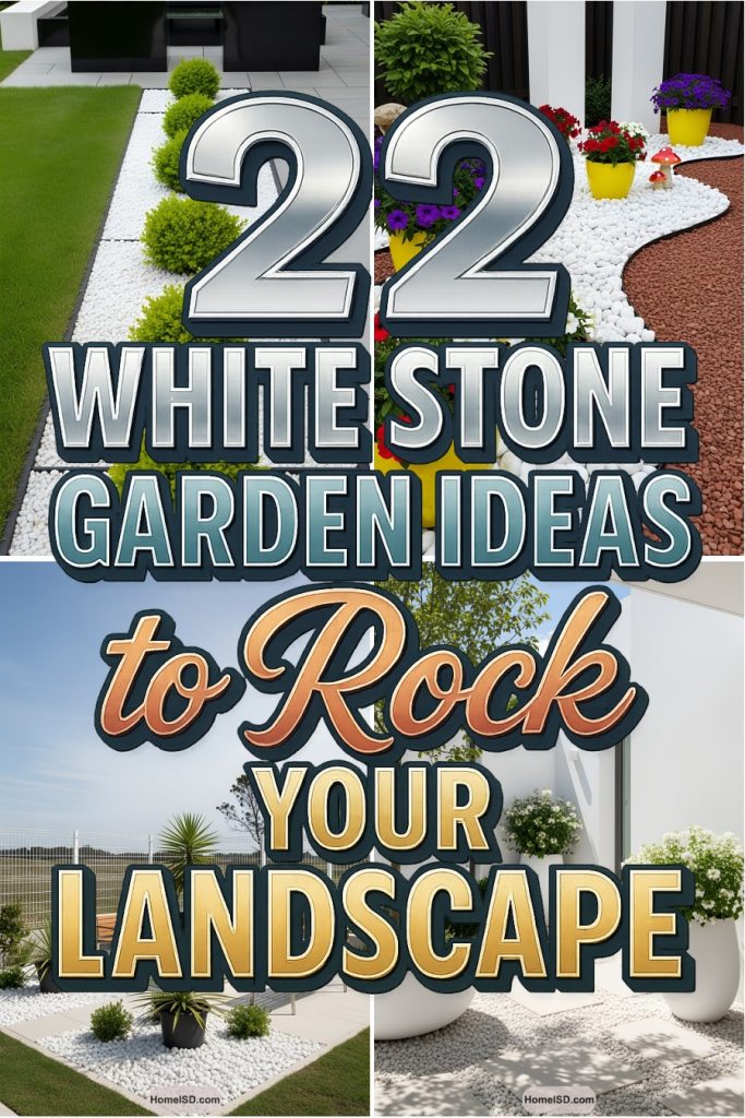 22 white stone garden ideas