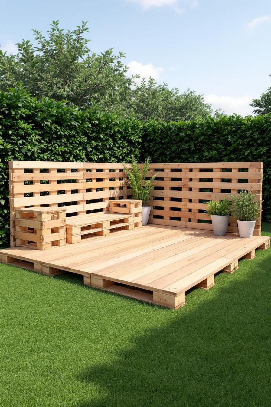 19 Patio Decks with Pallet Wood That Will Knock Your Socks Off