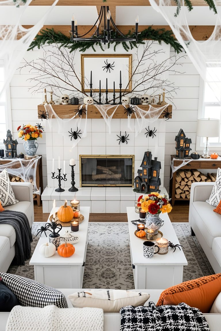 17 Halloween Living Room Ideas That Will Haunt Your Home with Style
