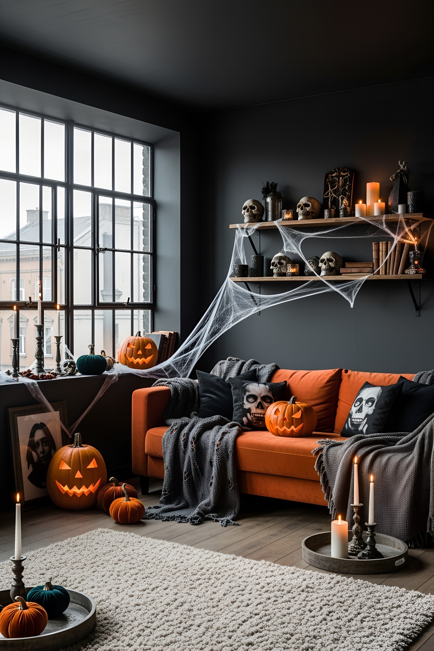 17 Halloween Living Room Ideas That Will Haunt Your Home with Style