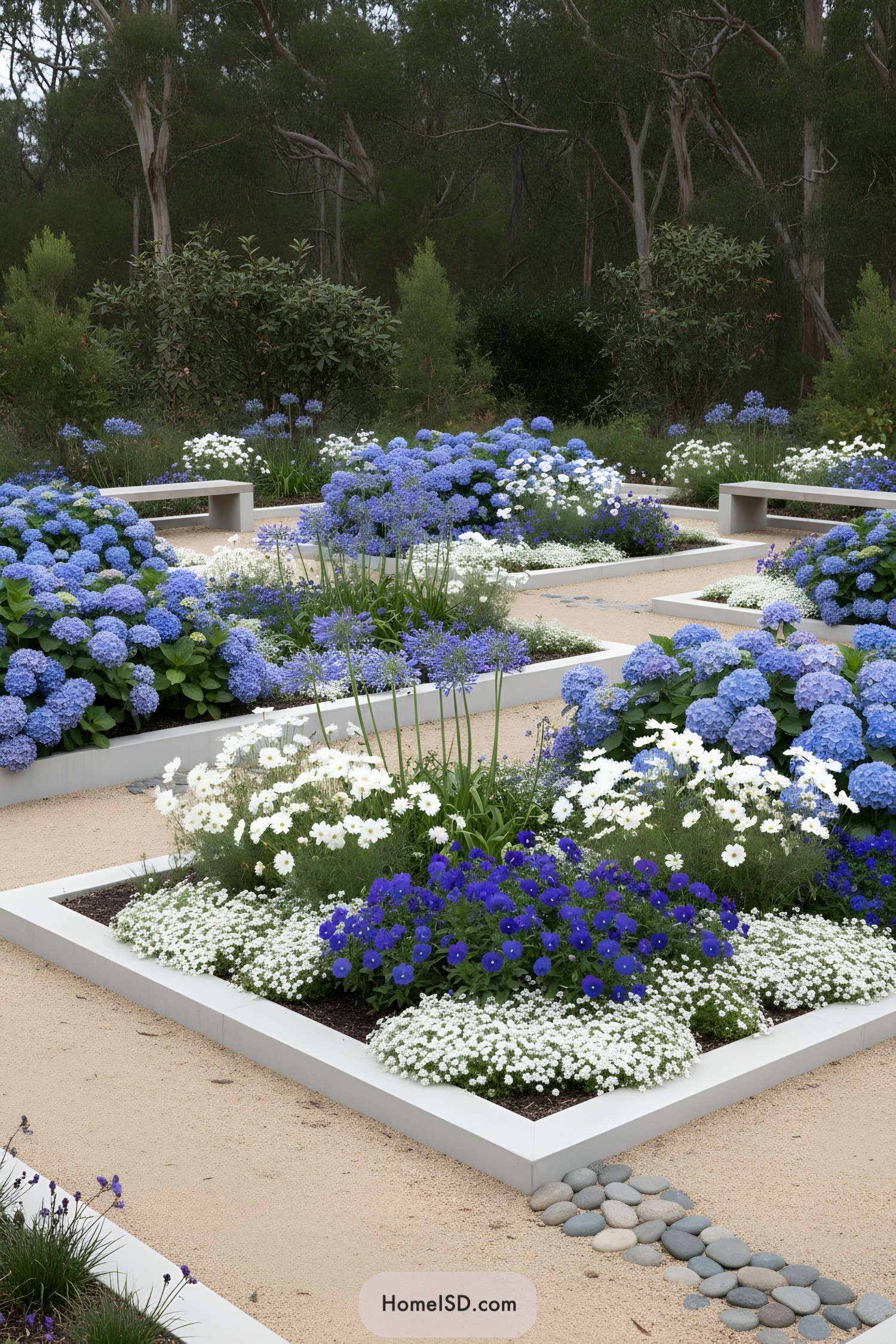 10 Blue Flower Gardens to Inspire a Calm Outdoor Space