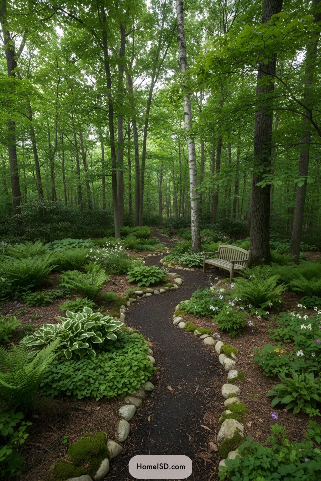 25 Forest Landscape Designs for Spaces Among Trees