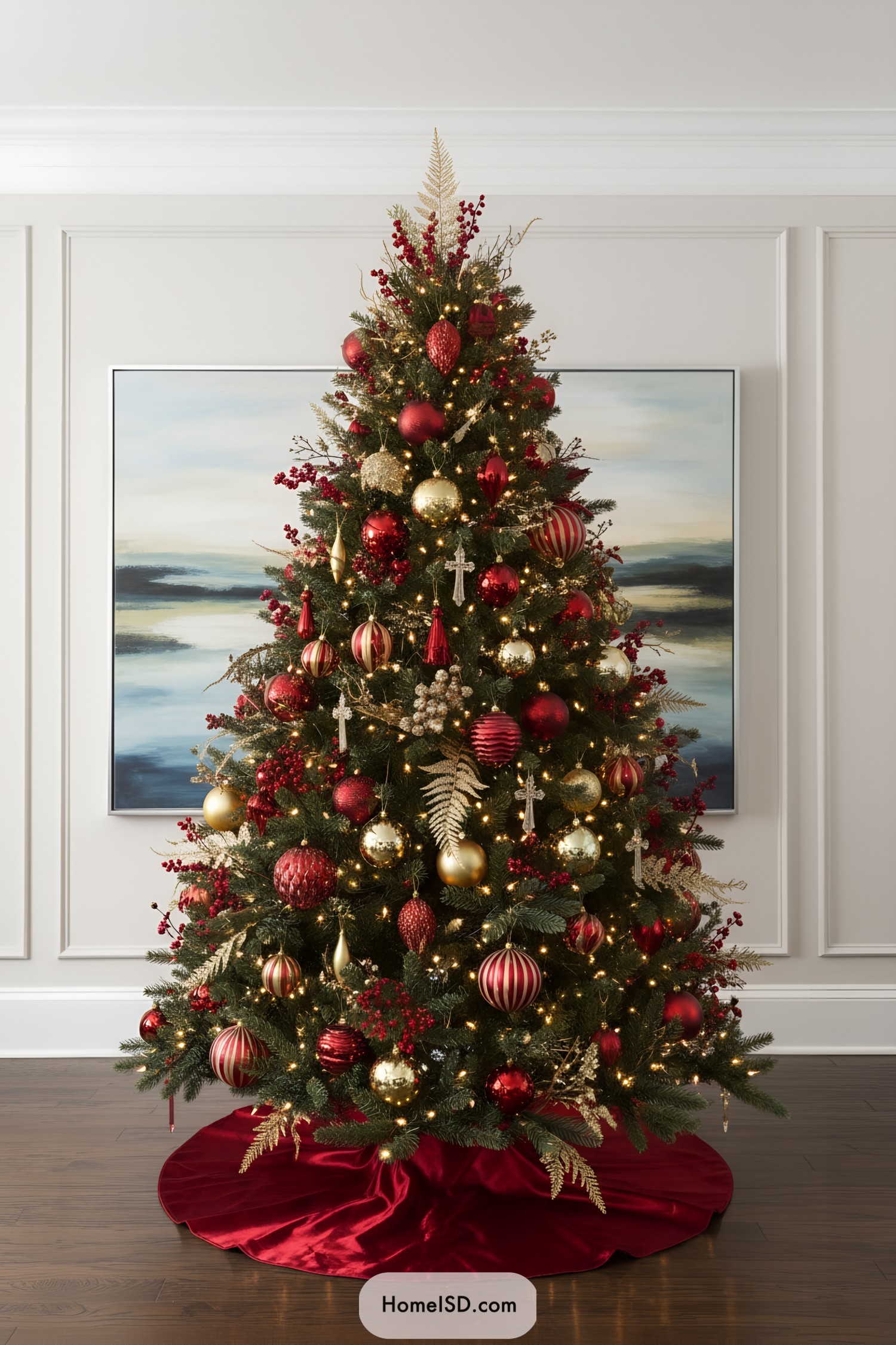 25 Red and Gold Christmas Trees For Glamorous Holiday Decor