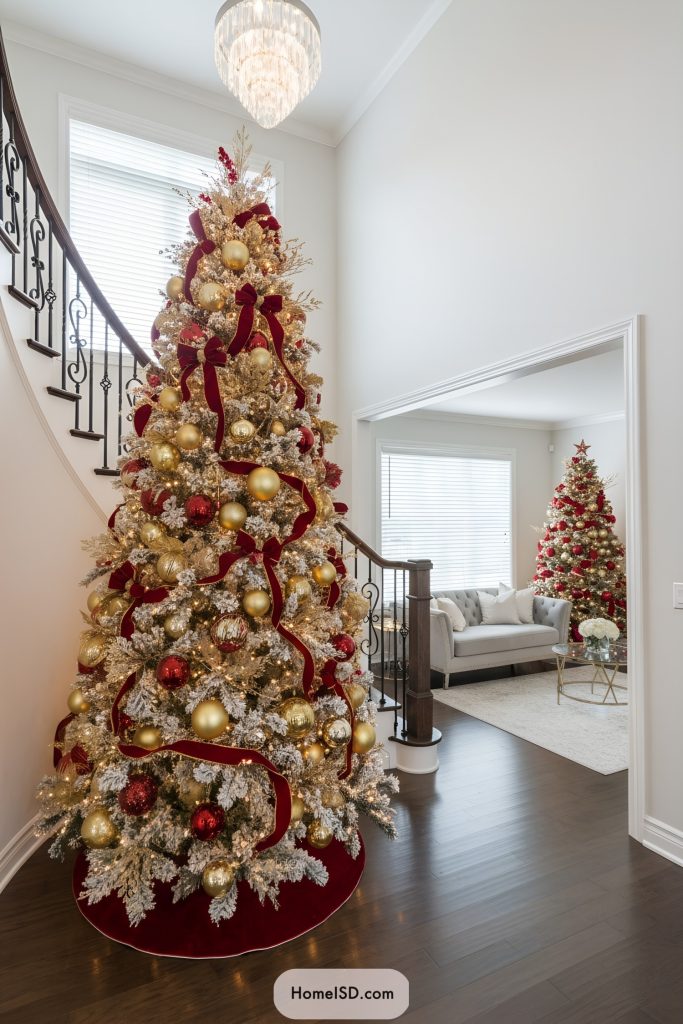 25 Red and Gold Christmas Trees For Glamorous Holiday Decor